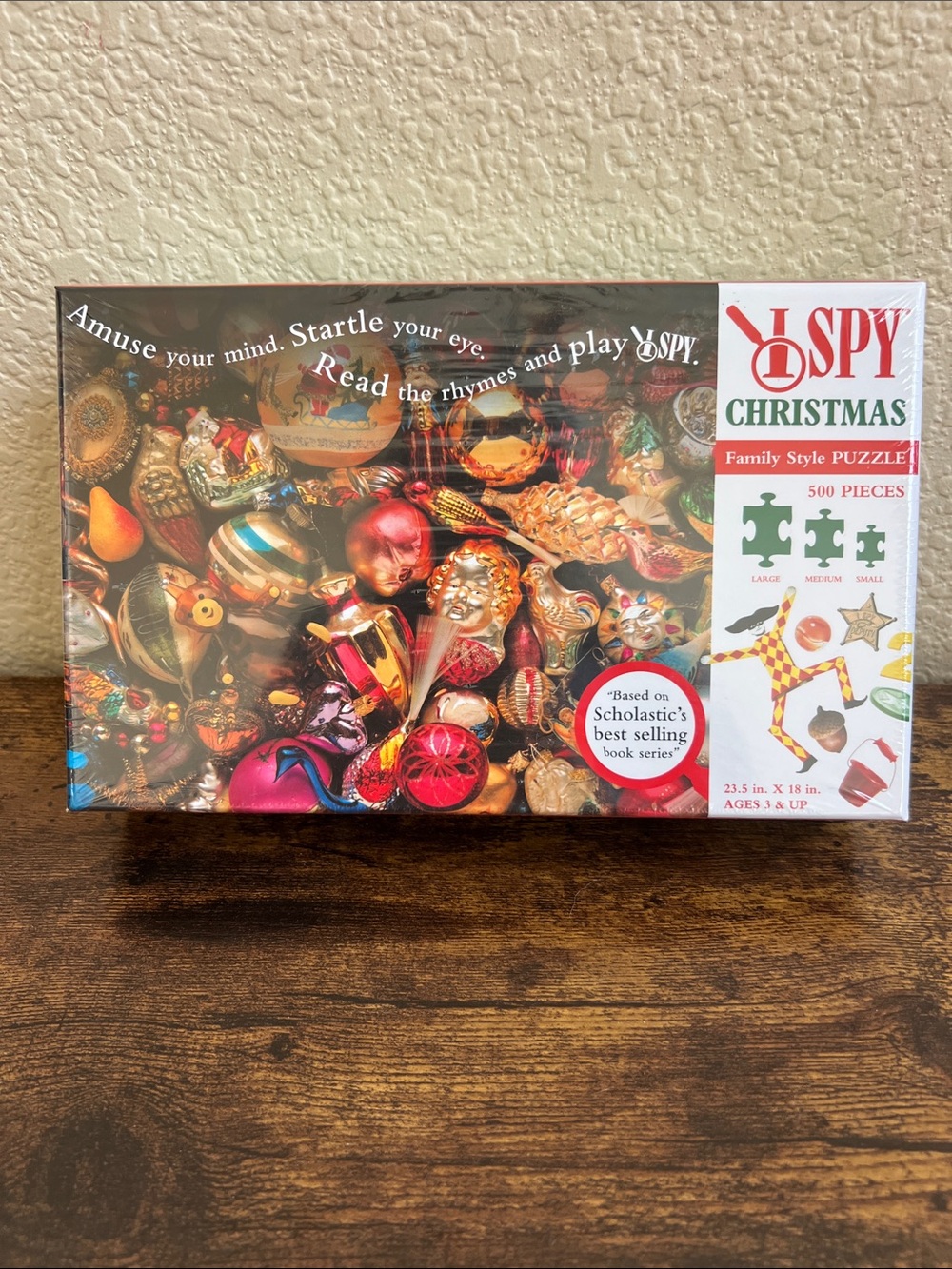 🆕 Eye Spy Christmas Family Style Puzzle 500 Piece